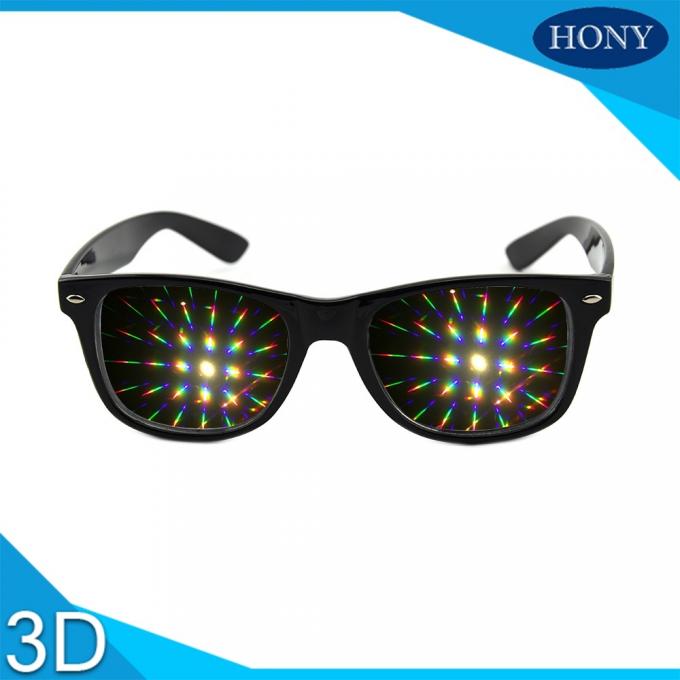13500 Lines Light Gratings Diffraction Prism Fireworks Rave Glasses Plastic