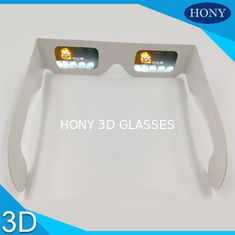 PVC Circular Polarized 3D Glasses For Entertainment , Snow Man Diffraction Effect