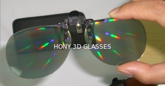 White 3D Cinema Fireworks Glasses Damage Resistance 0.06mm Lense