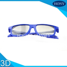 Cinema Reald Volfoni System Use Circular Polarized 3D Glasses Black Blue White Frame