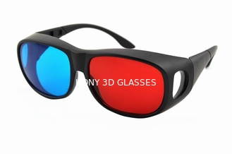 Foldable Plastic Red Cyan Anaglyph 3D Glasses For Normal Tv Or Computer