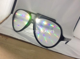 Rainbow Plastic Diffraction Glasses 