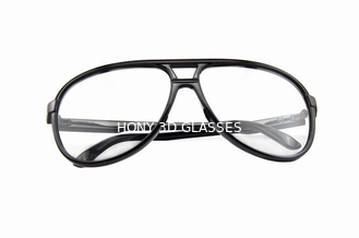 Clear Lens Plastic Diffraction Glasses With Black Frame For Travel Site
