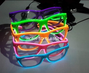 Flash Lighting El Wire Glasses With Hand Or Sound Control Rohs CE