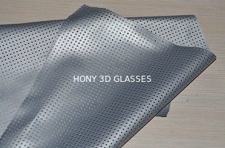 Perforated Pvc Silver Projection Screen Foldable For 3D Cinema