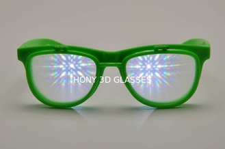 Double Effect Plastic Diffraction Glasses Flip Up Style For Decoration