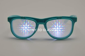 Customized Flip Style Rainbow 3D Fireworks Glasses With PC Plastic Frame