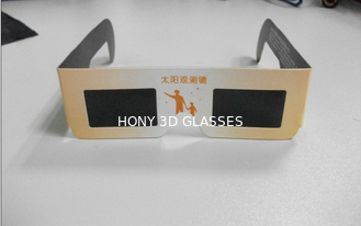 Eco-Friendly Solar Eclipse Glasses Eyewear High Efficiency CE ROHS