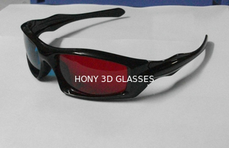 Fashionable Plastic Red Cyan 3D Glasses Reusable For 3D Movie