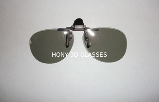 Clip Linear Polarized 3D 4D 5D 6D Glasses For Museum With Metal Holder