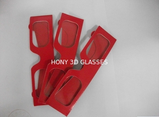 OEM Printable Paper 3D Glasses Red Green With PVC PET Laser Lenses