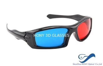 Plastic Frame Red Cyan Anaglyph 3D Glasses For Normal TV 3D Movies