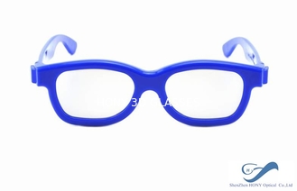 Kids Plastic Frame Active Shutter Glasses , Linear Polarized Reald 3D Glasses