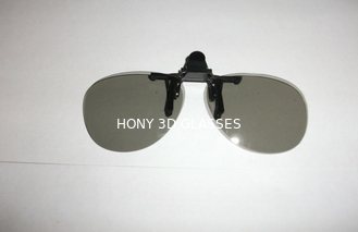 Clip On Plastic Circular Polarized 3D Glasses With Grade A Lenses