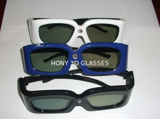 VR Plastic Frame DLP Link 3D Glasses Rechargeable 0.7mA 120Hz 5uA