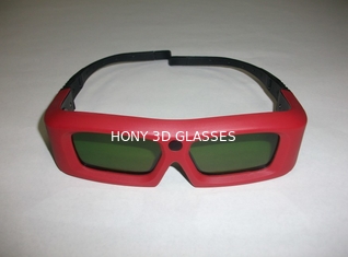 120Hz VR Red DLP Link Active Shutter 3D TV Glasses 0.7ma With CR2032 Lithium Battery