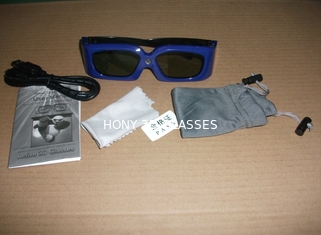 120Hz DLP Link 3D Glasses Rechargeable , VR 3D Polarized Glasses