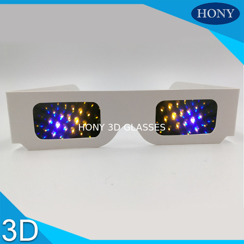 Most Popular 3d Firework Glasses Clear 13500 Diffraction Effect Pet Materials