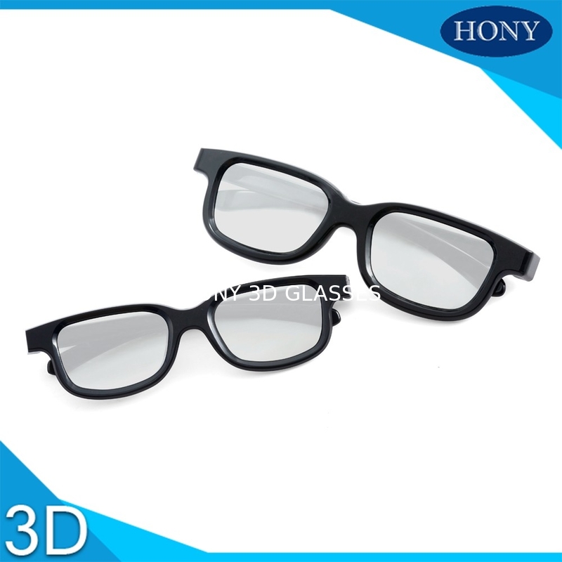 Plastic Frame Circular Polarized 3D Glasses For Cinema