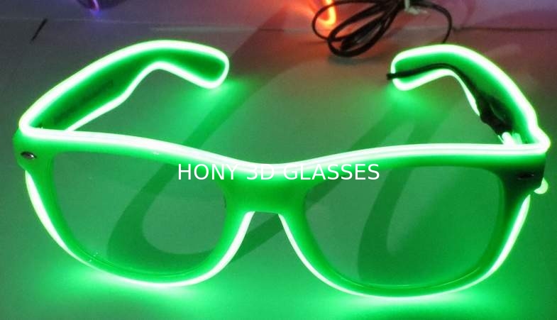 Sound Activated El Wire Glasses