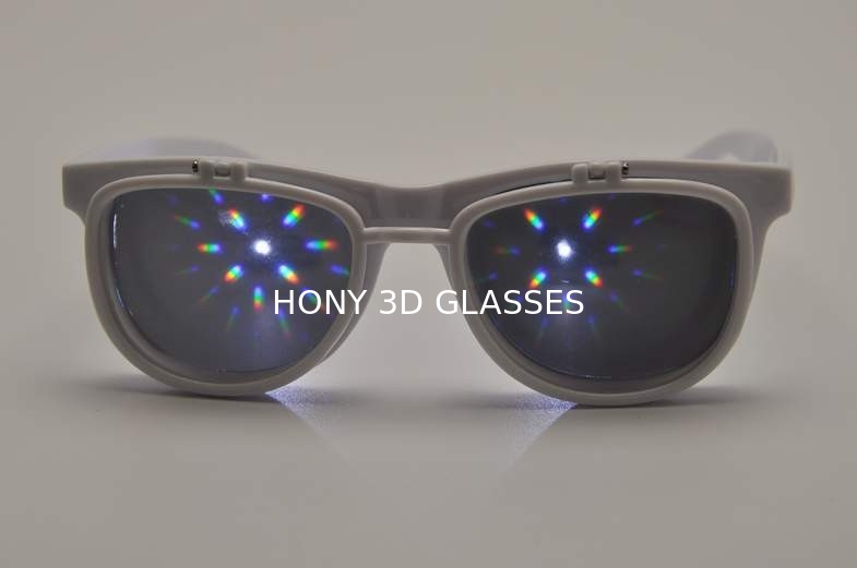 Durable Rainbow 3D Fireworks Glasses With Optics Parameter Transmittance 90%