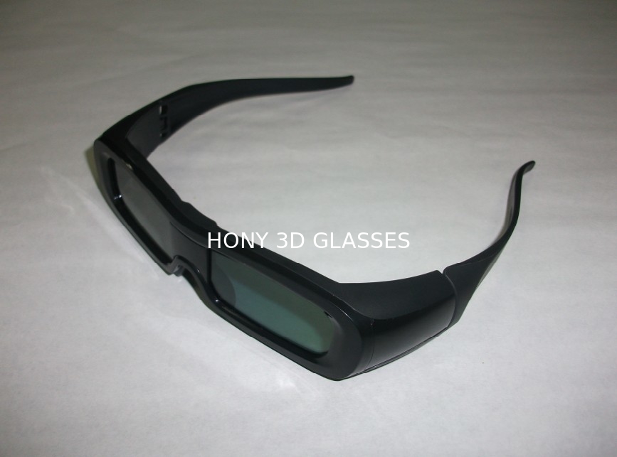 Bluetooth LCD Universal Active Shutter 3D TV Glasses For Panasonic Black Color
