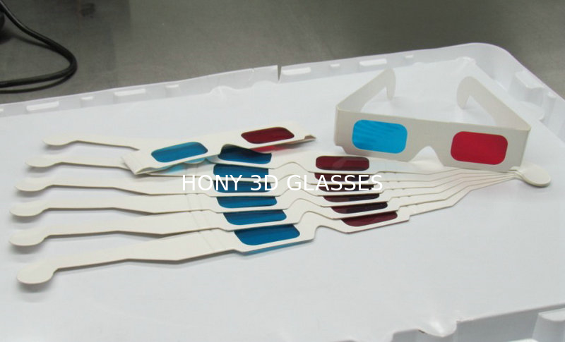 Disposable 3D Anaglyph Glasses Chromadetph , Paper Polarized Glasses