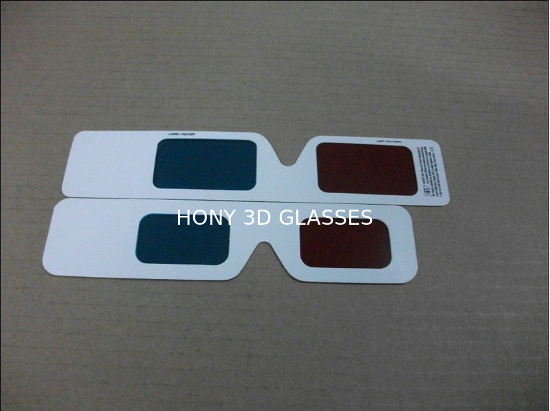 Polarized Anaglyph 3D Glasses Red Cyan With Pet Color Filter ,Chromadetph 3D Glasses