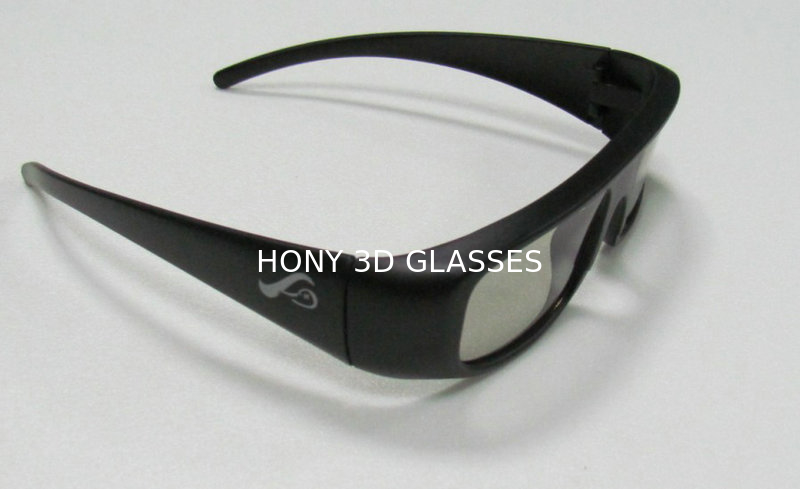 Types Of PC Plastic Linear Polarized Anaglyph 3D Glasses Black Red White Color