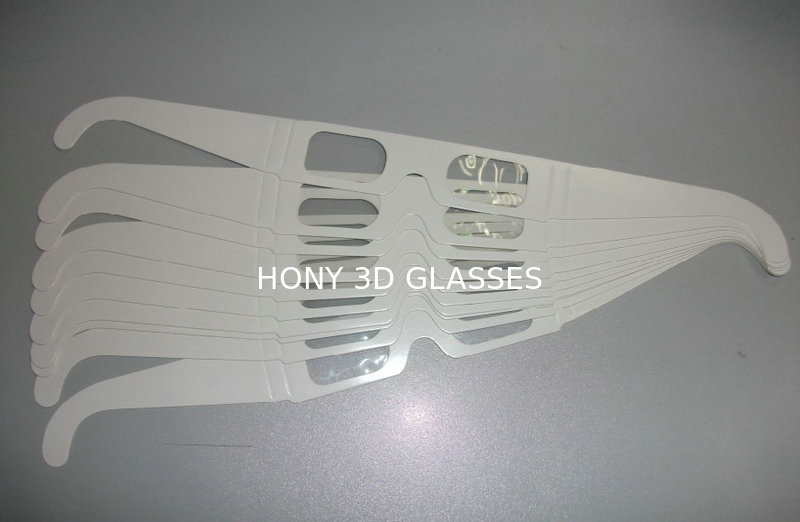 Paper Frame Active Shutter 3d Glasses 0.2mm PET Lenses Eco Friendly