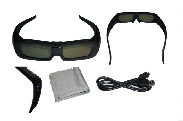 Mini USB Connector Universal Active Shutter 3D Glasses Glasses For Sony Panasonic