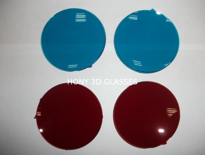 Custom PET Polarized Film Sheet , Colorful 3D Glasses Film Red Cyan