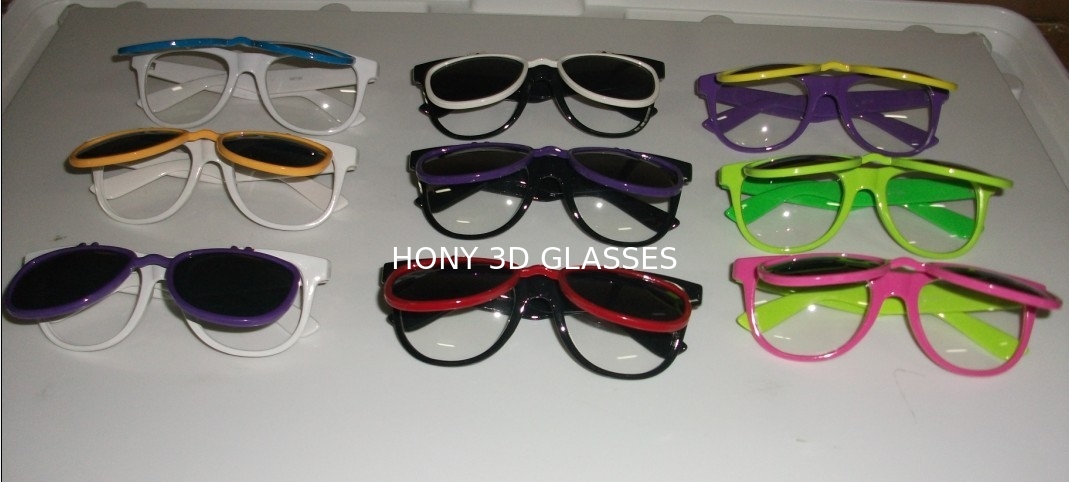 Plastic Diffraction 3D glasses fashion Frame Customized Logo Printing 12 Colors
