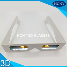 PVC Circular Polarized 3D Glasses For Entertainment , Snow Man Diffraction Effect