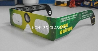 Eco Paper Solar Eclipse Glasses Sun Glasses / Hony 3d solar eclipse viewing glasses