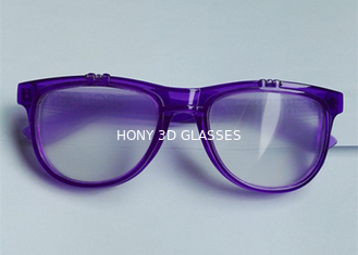 Custom Logo Flip Up Double Light Diffraction Glasses Eco - Friendly