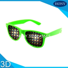 Trendy Flip Clip 3D Fireworks Glasses With Diffraction Lenses OEM / ODM