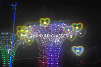 Paper Heart Diffraction Glasses With Heart Diffraction Lens