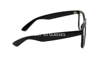Plastic 3D Diffraction Glasses With Fireworks Lens Classica , Black