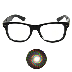 Fireworks Party 3D Diffraction Glasses Plastic Frame Wholesale LOGO printed Glasses