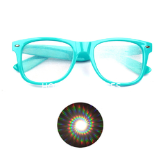 Fireworks Party 3D Diffraction Glasses Plastic Frame Wholesale LOGO printed Glasses