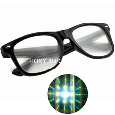 Custom 3D Diffraction Glasses 3D Rainbow Fireworks Prism Effect Glasses