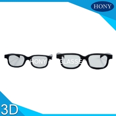 ABS Frame Circular Polarized 3D Glasses For Adults