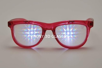 Double Effect Plastic 3D Fireworks Glasses , Flip Up 3D Glasses