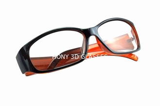 Plastic Frame Linear Polarized 3D Glasses For Cinema Anti Scratch Lenses