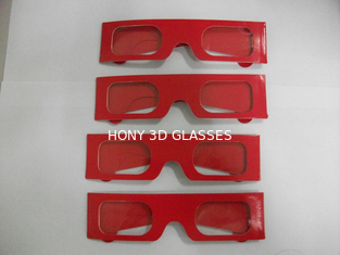 Professional Custom Paper 3D Glasses For Entertainment / Travel Site Enviromental Friendly