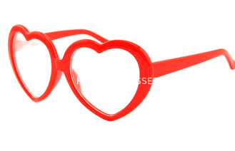 Heart Frame Clear Diffraction Glasses Red Heart Frame For Party Wedding Music Festival Use
