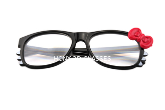 Hello Kitty Frame Fireworks Glasses With 13500 Lines Diffraction Effect Black Frame