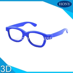 Plastic Kids Polarized 3D Glasses , Disposable Eye Glasses With Colorful Frame