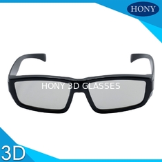 Adult Linear Polarized 3D Glasses , Passive 3D Glasses With Black Frame